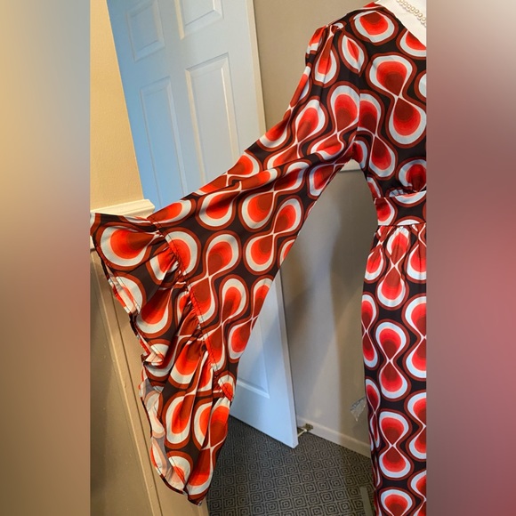 NWT ~ UNIQUE VINTAGE MOD MAXI DRESS ~ GROOVY MAN! - Picture 6 of 7